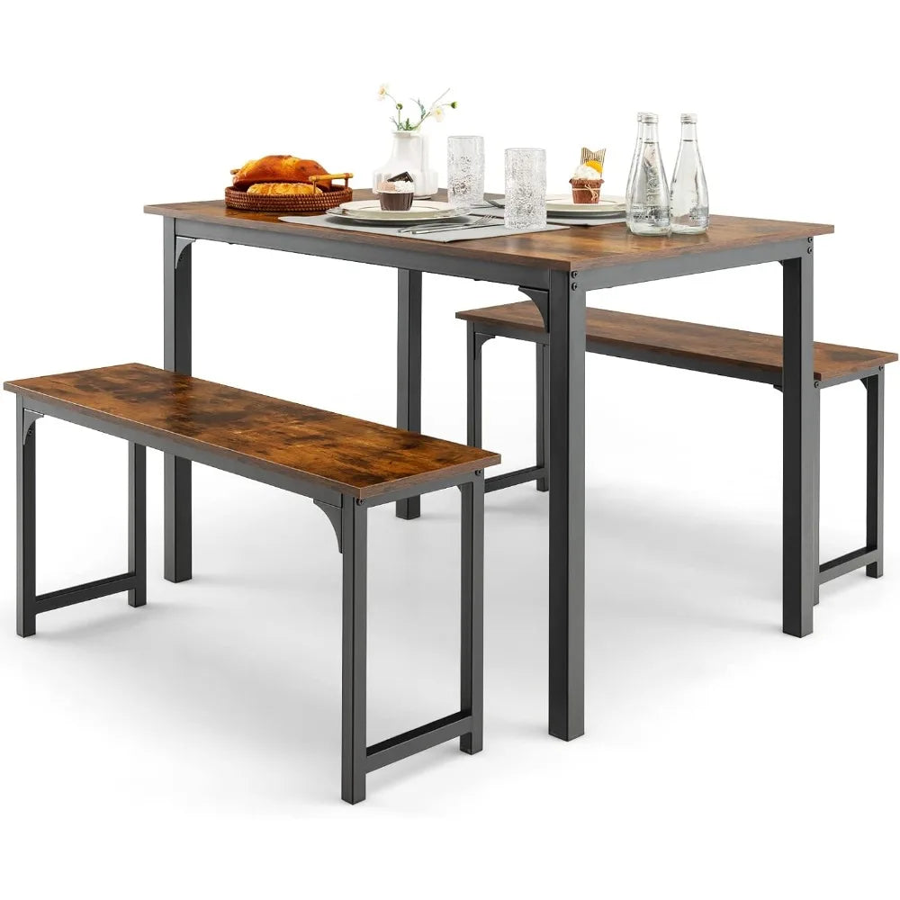 4-Inch Table Set for Industrial Kitchen Benches Space Saving ...