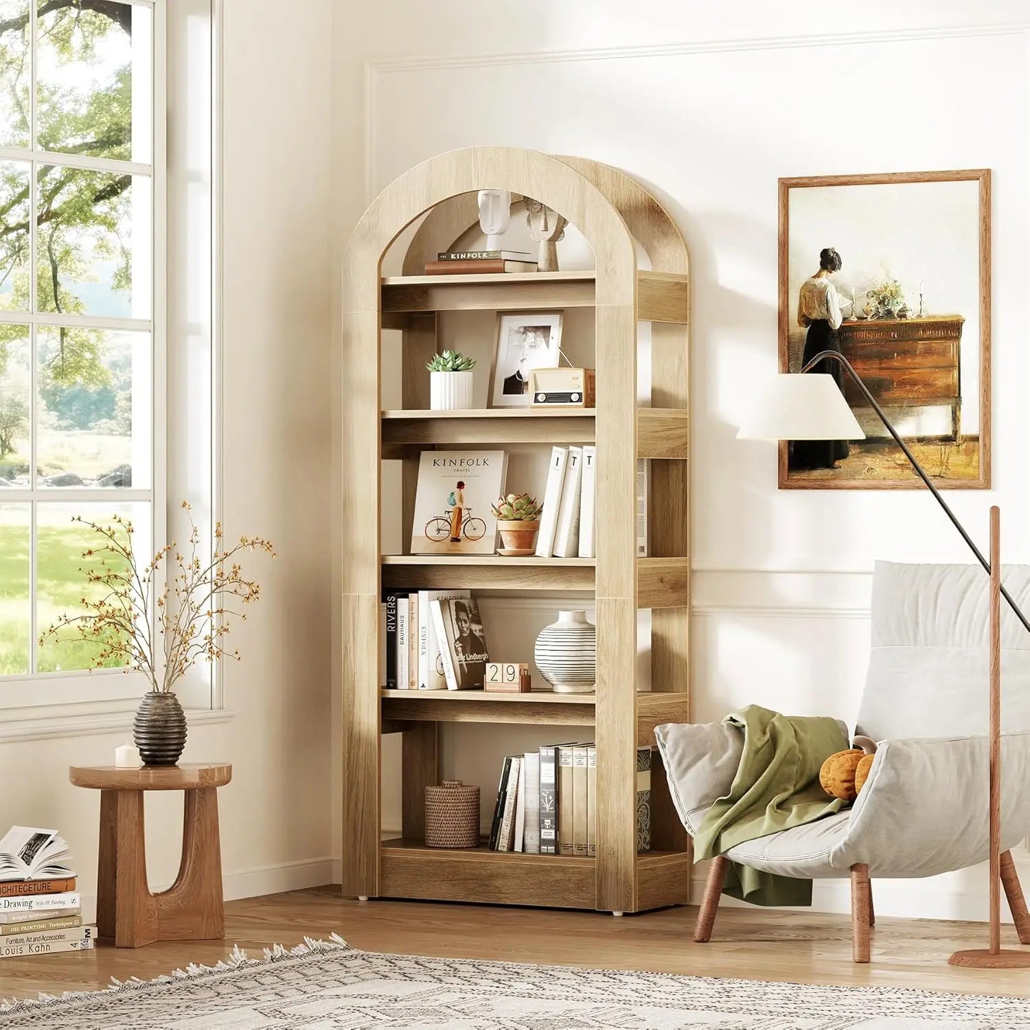Pretty Small Racks Little Tree Tier Bookshelf Arch Shaped Racks Tall Standing ...