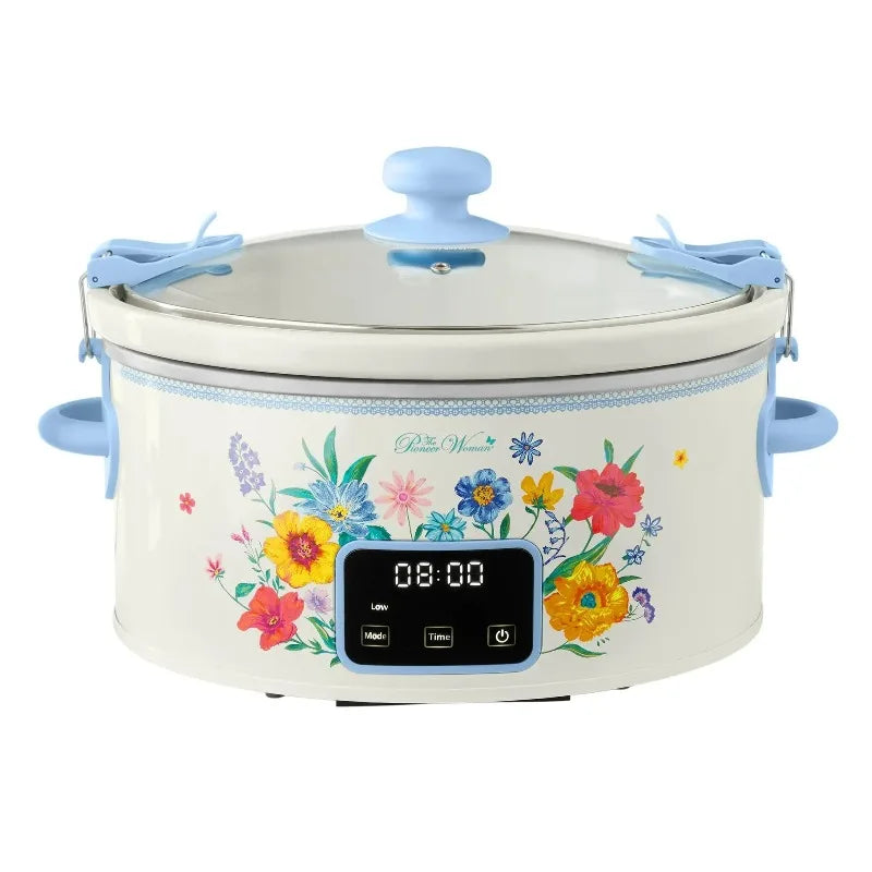 Slow Cooker with Locking Lid - Touch Screen Digital Control Panel ...