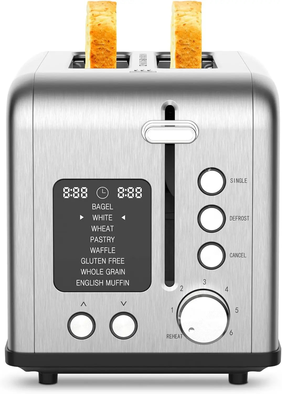 Slice Bagel Toaster Stainless Steel with Screen Single – Everythings.Life