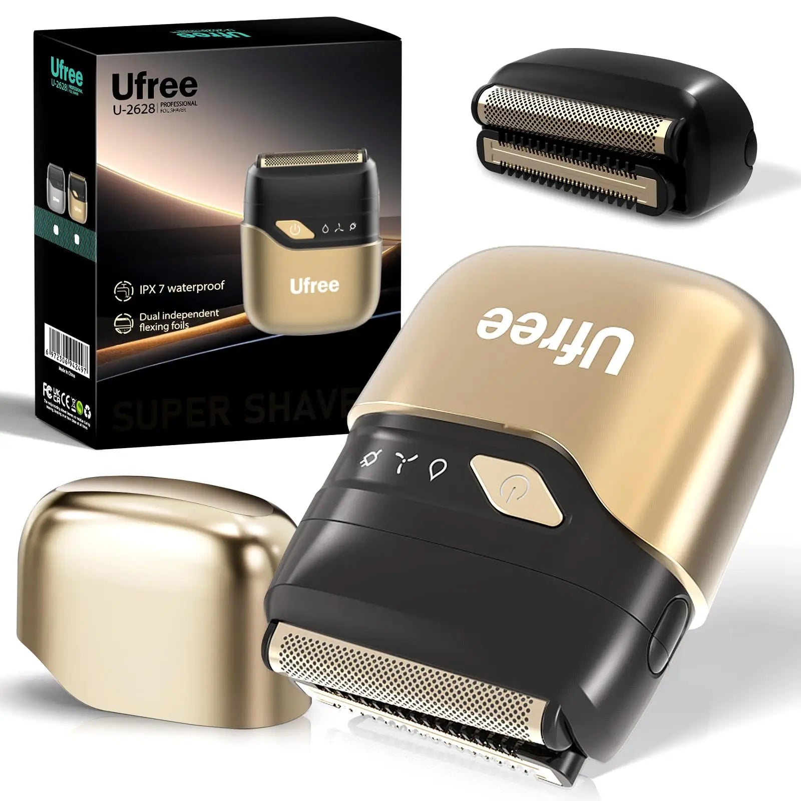 Ufree Electric Razor for Men | Foil Shaver IPX7 Waterproof Wet Dry ...